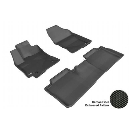 3D MAXPIDER 3D MAXpider L1TY13701509 TOYOTA COROLLA 2014 KAGU BLACK R1 R2 Floor Mat L1TY13701509